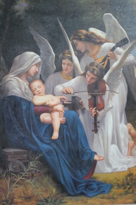 油彩　『 Song of the Angels 』 William-Adolphe Bouguereau