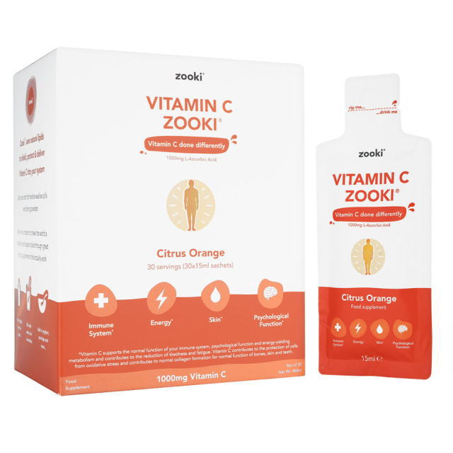 ズーキ ビタミンCズーキ15ml30袋・シトラスオレンジ味 [ヤマト便] 1箱 (Zooki) Vitamin C Zooki (Citrus Orange)画像