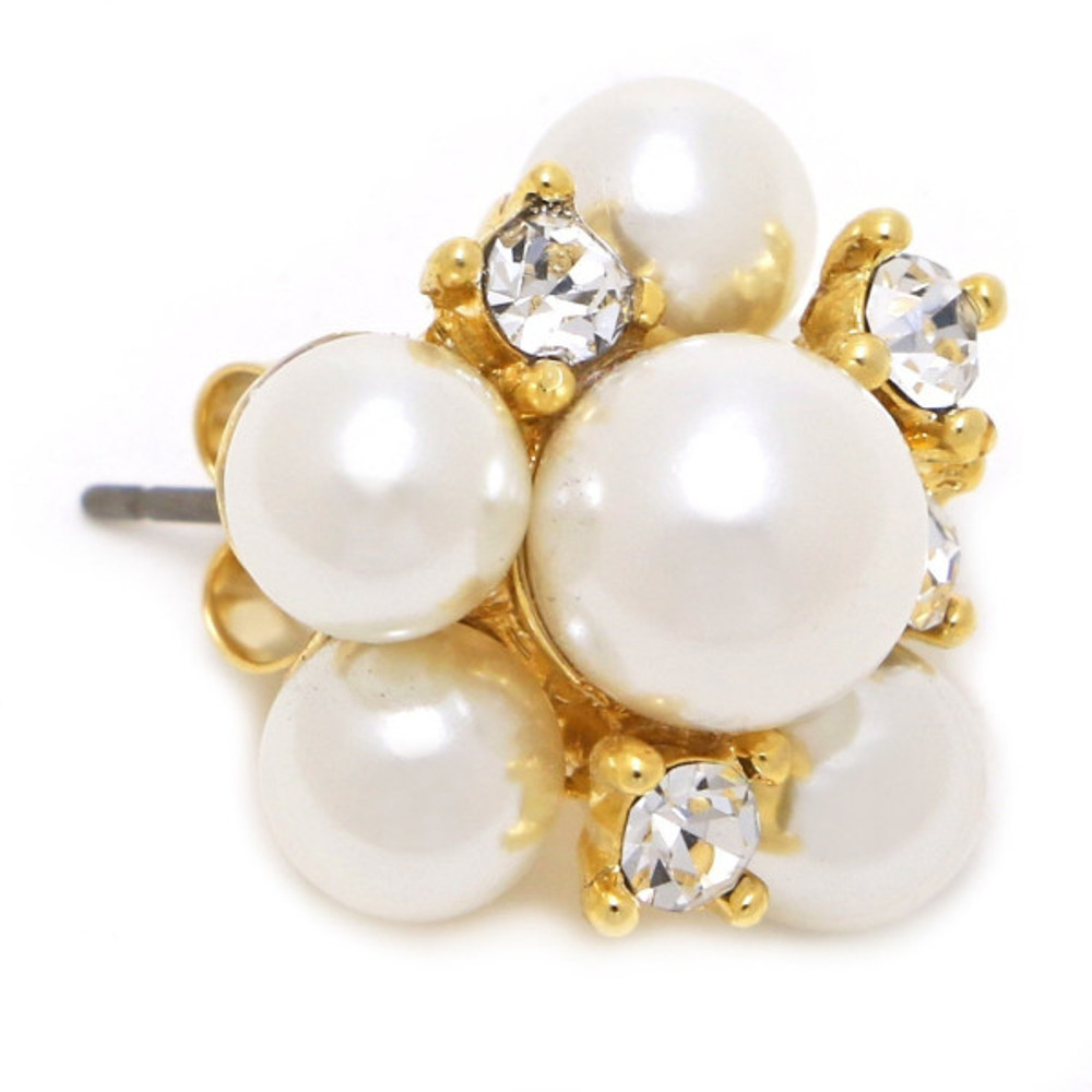 専用出品/レディース ゴールド パール ピアス ダブルボールパールピアス ゴールド レディース[品番