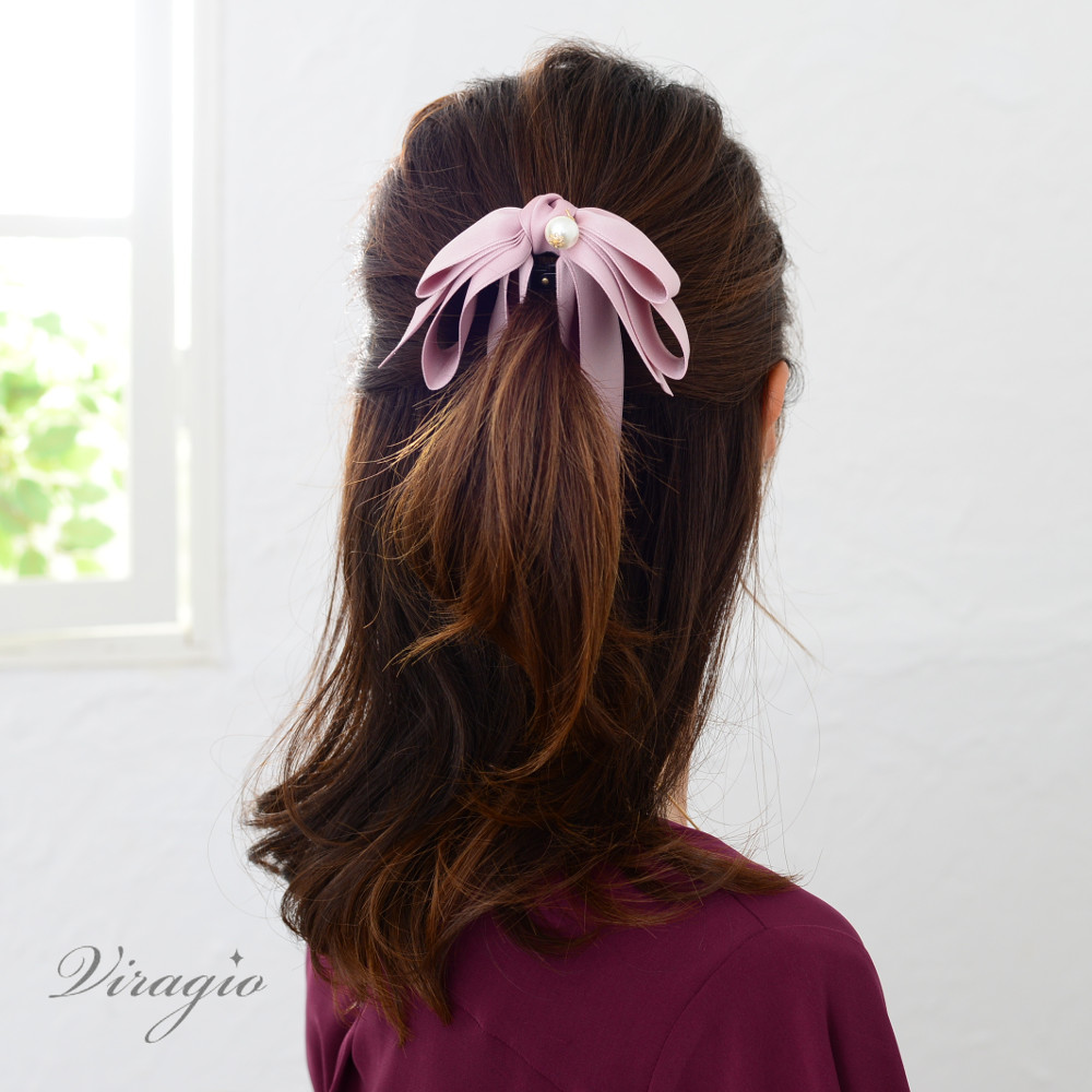 週間売れ筋 バナナクリップ 横型 ピンク バレッタ ヘアアクセサリー 髪飾り 髪留め 簡単 kolleksjonssalg.no