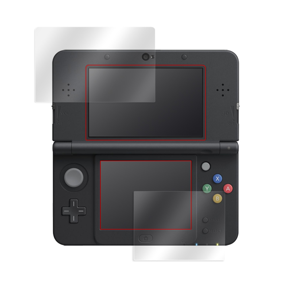 超安い Newニンテンドー3DS 保護 フィルム OverLay Absorber 高光沢 for New Nintendo 3DS 衝撃吸収  ブルーライトカット 抗菌 levolk.es