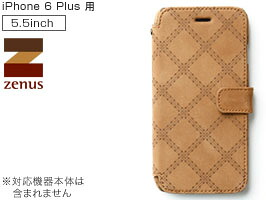 iPhone 6s Plus / iPhone 6 Plus 用 ケースゼヌス Zenus Vintage Quilt Diary for iPhone 6s Plus / iPhone 6 Plus