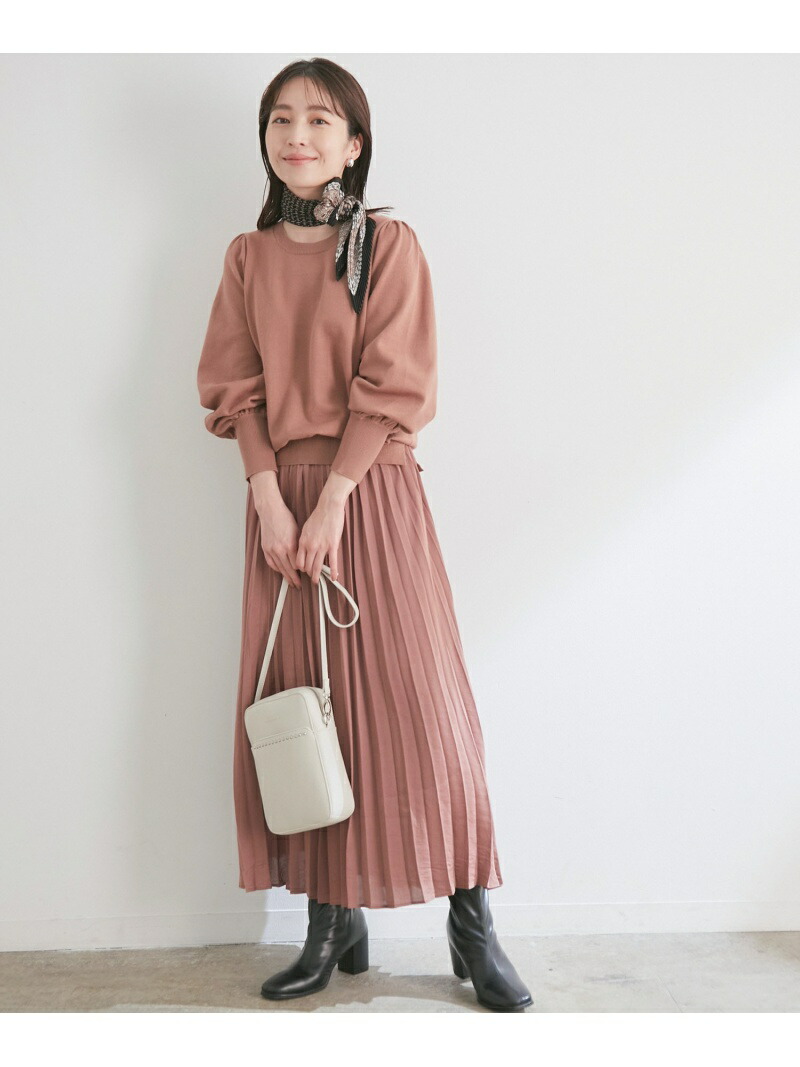 楽天市場 美短 1枚でコーディネート完成 プリーツスカートドッキングワンピース Vis ビス ワンピース ワンピースその他 ピンク ブラック ブラウン グリーン 送料無料 Rakuten Fashion Vis ビス