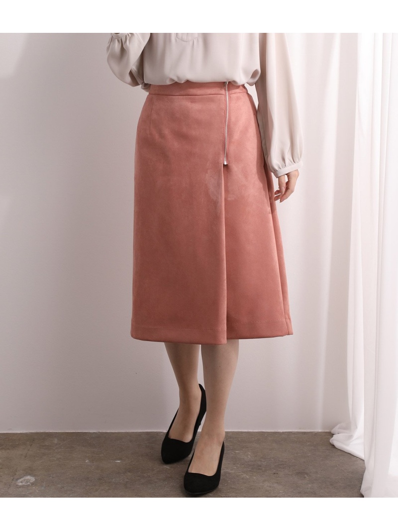 楽天市場 Rakuten Fashion Sale 60 Off エコスエードファスナーアイラインスカート Vis ビス スカート スカートその他 ピンク ホワイト ベージュ Rba E Vis ビス