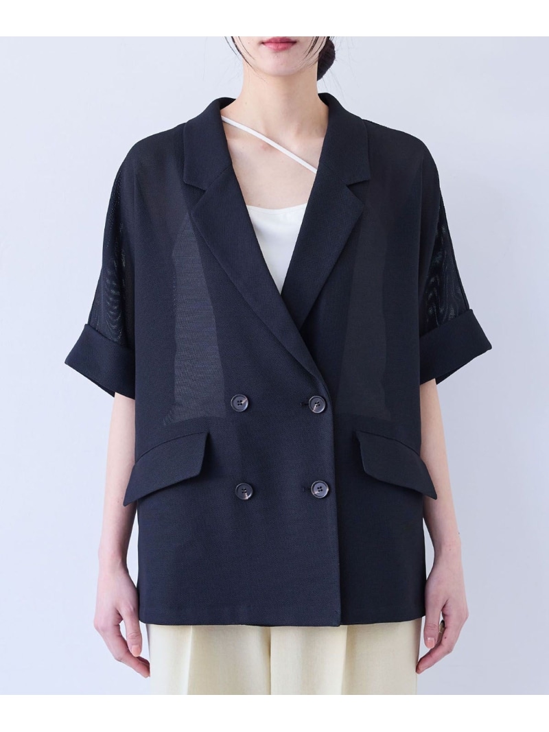 洗える】メッシュドルマンサマージャケット VIS ビス ジャケット