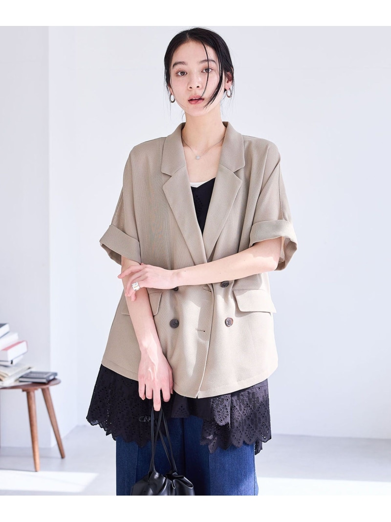 洗える】メッシュドルマンサマージャケット VIS ビス ジャケット