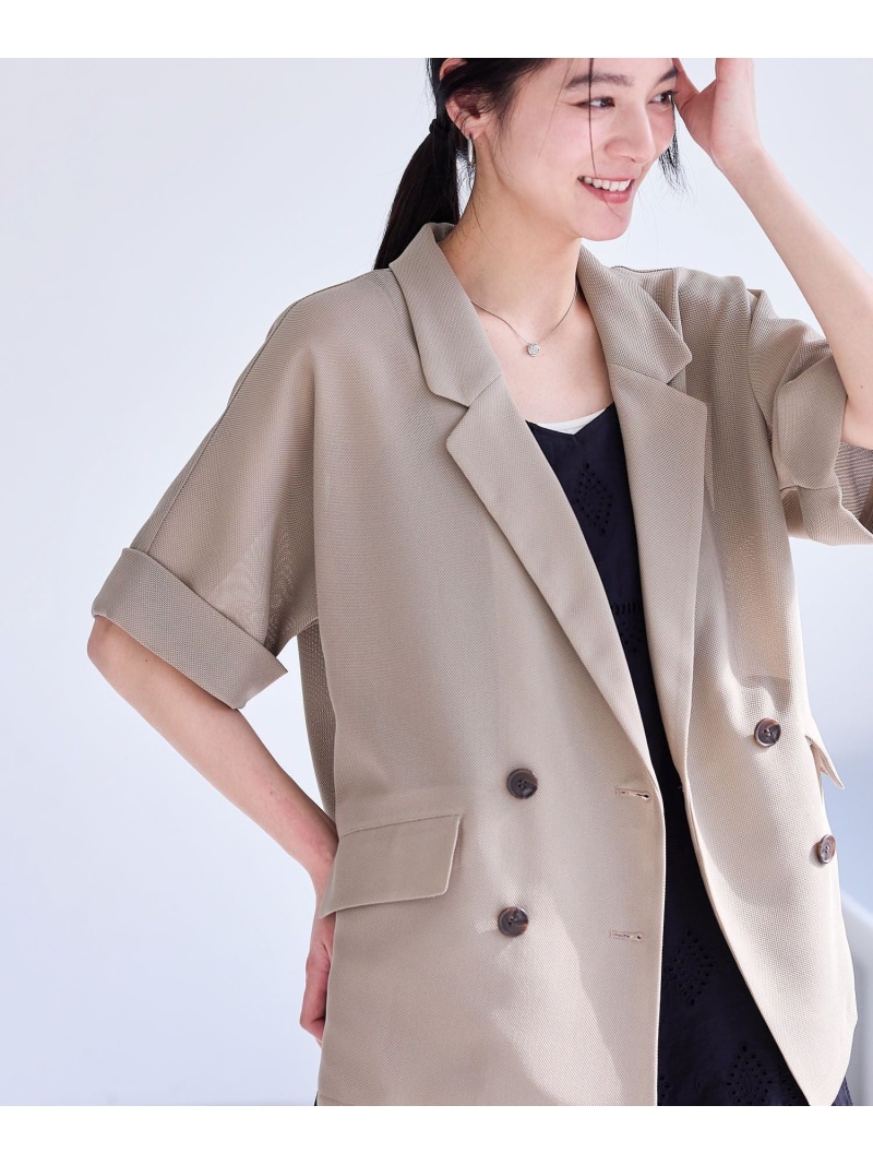 洗える】メッシュドルマンサマージャケット VIS ビス ジャケット