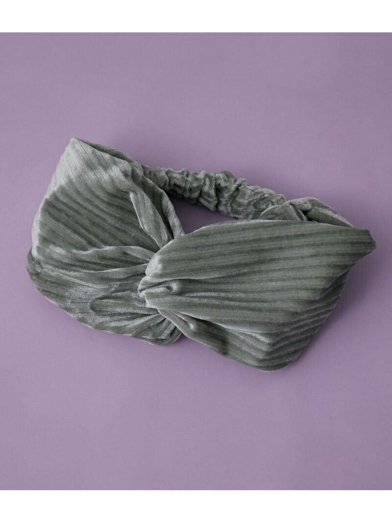 ひねりベロアヘアターバン Vis ヘア小物 カチューシャ ビス 帽子