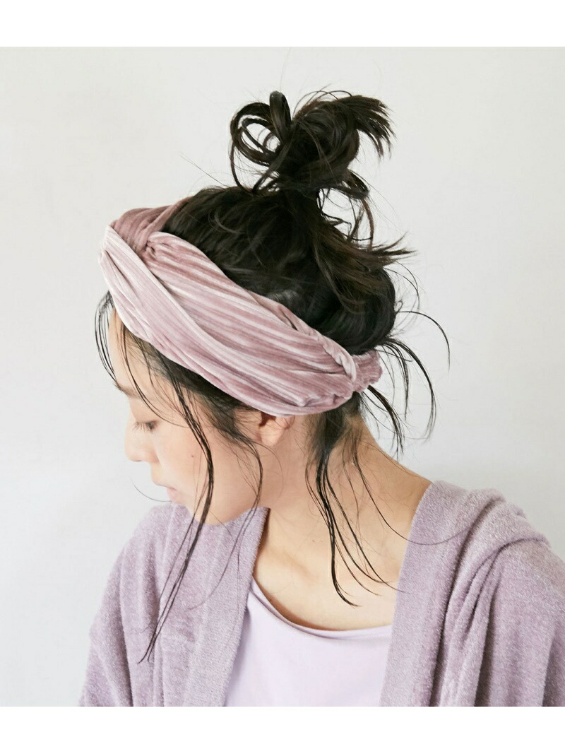 ひねりベロアヘアターバン Vis ヘア小物 カチューシャ ビス 帽子