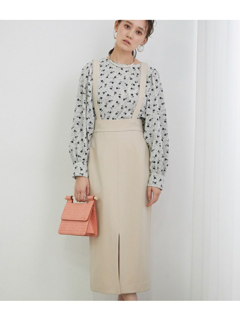 サスペンダー付きタイトスカート Vis ビス スカートその他 スカート