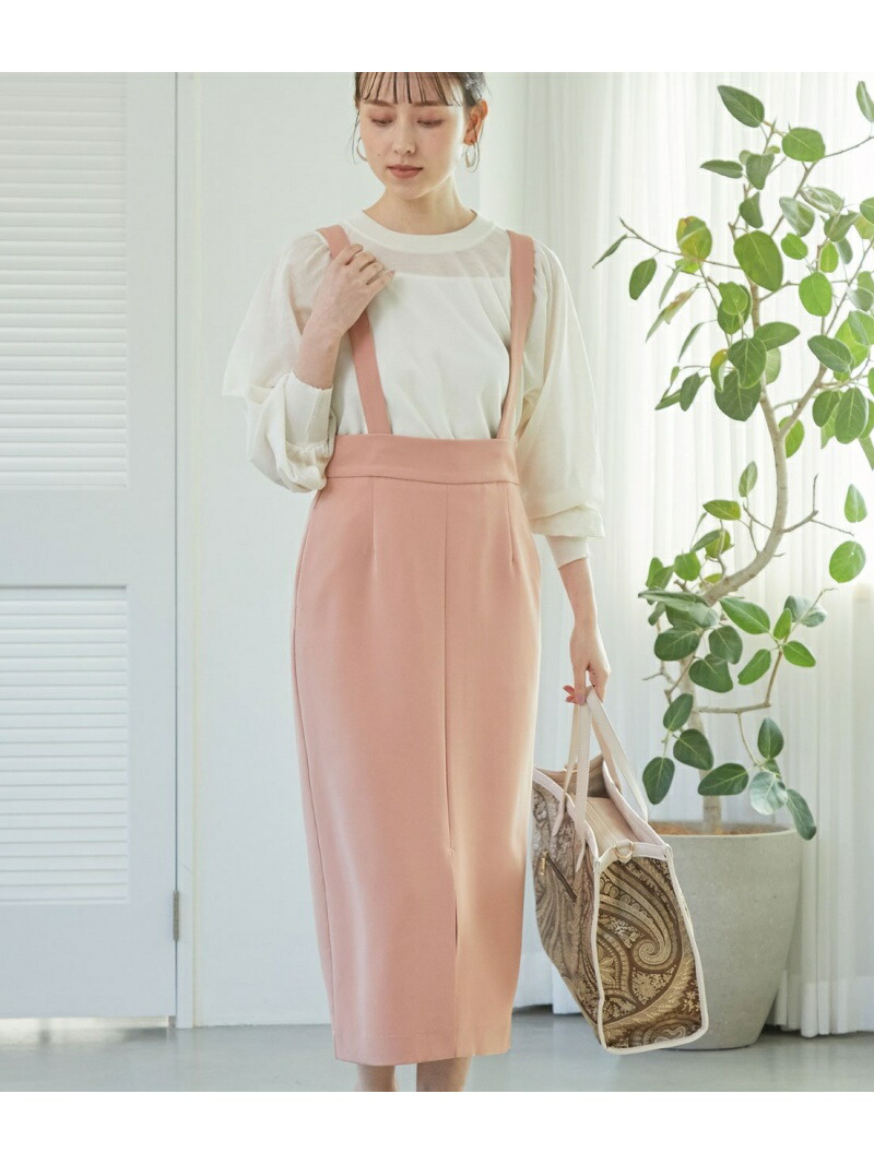 サスペンダー付きタイトスカート Vis ビス スカートその他 スカート