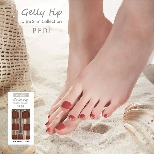 楽天市場 貼るだけ簡単 ネイルチップ 足 24枚入り 親指 フット用 ペディキュア つけ爪 ネイル チップ フットネイル 繰り返し使える ジェル ネイルチップ 練習用 サロン用 サマーネイル 夏 ジェリーチップ ウルトラスリムペディ Gellytip Ultra Slim Pedi 送料無料