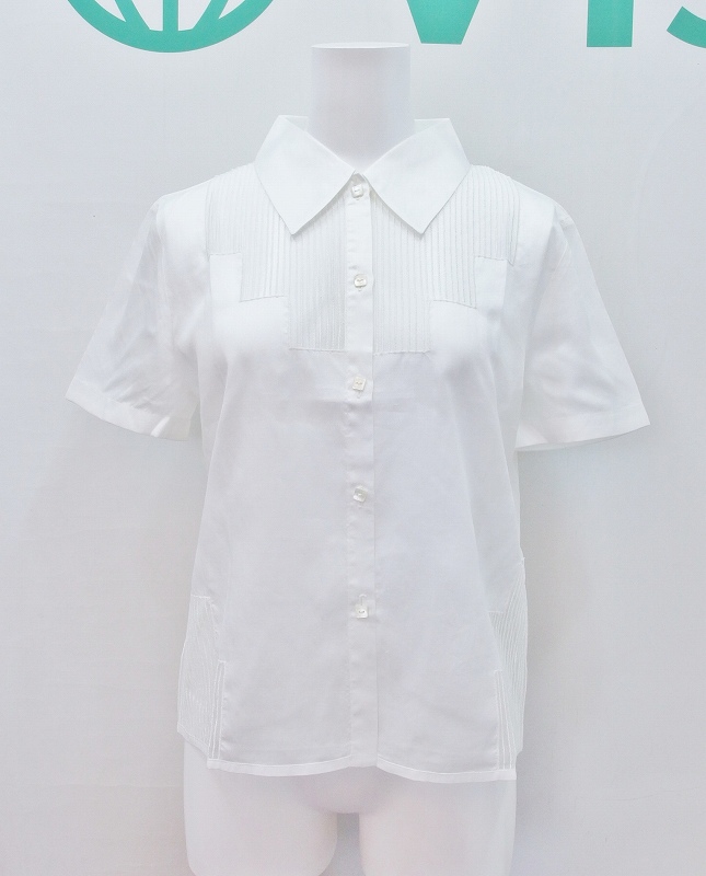 【楽天市場】CHANEL シャネル 半袖デザインシャツ シースルー *ワキに薄シミ 40 白：Vision【ビジョン楽天市場店】