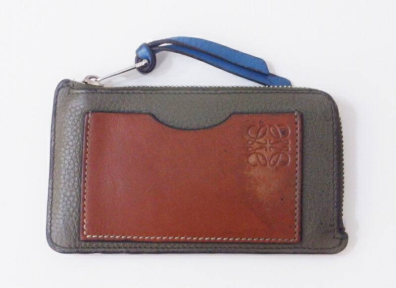 【中古】LOEWE ロエベ エンボスアナグラム カードケース フラグメントケース カーキ/ブラウン nm4606201476 13,320円