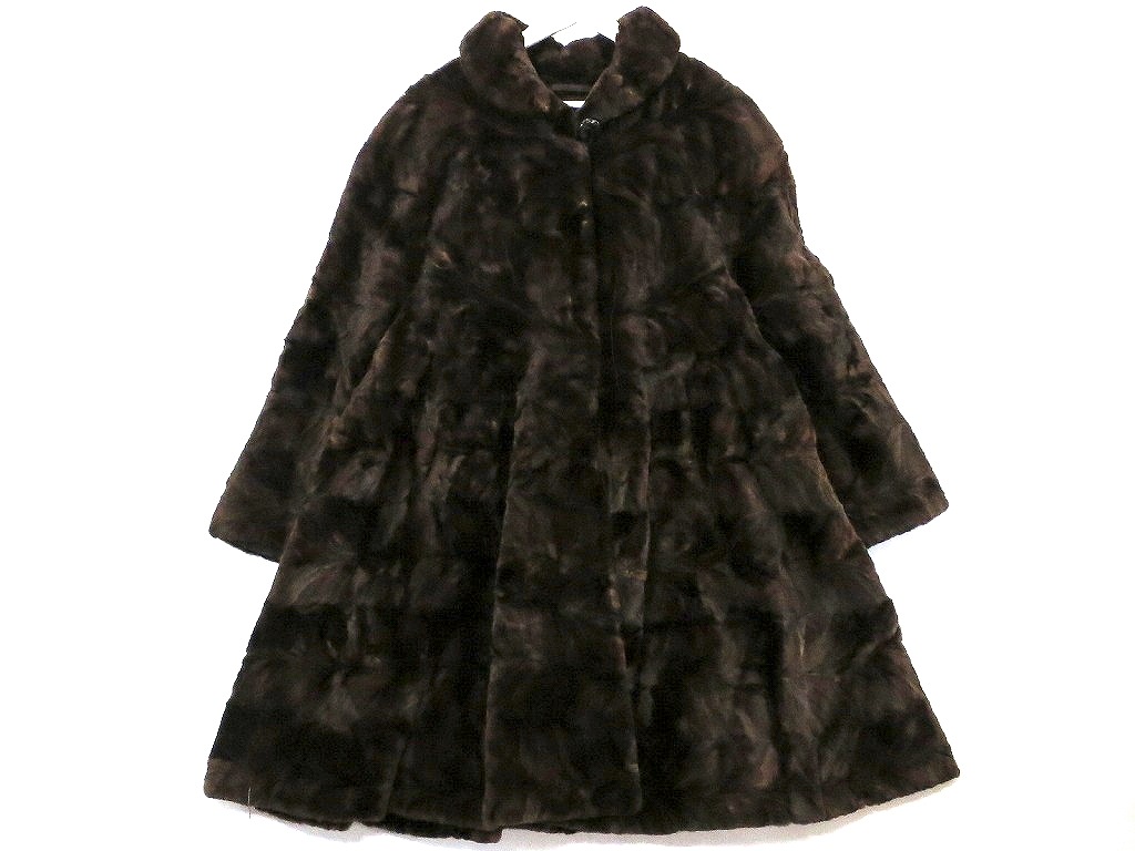 ミンクの毛皮 楽天市場】【中古】中古美品 毛皮 岩崎ミンク ハーフコート(11号