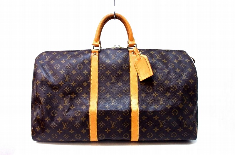 【中古】LOUIS VUITTON ルイヴィトン  モノグラム伝達ルート キーポル55 ボストンバッグ ハンドバック 旅する 周遊 M41424 kz5006220960
