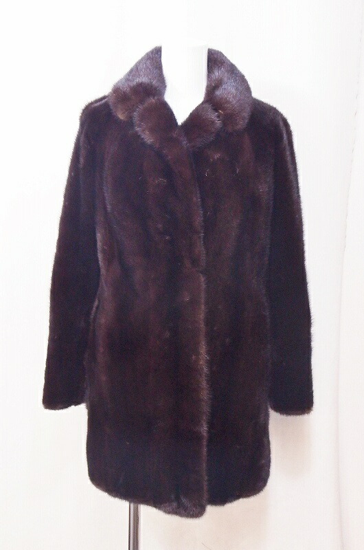 楽天市場】【中古】中古美品 毛皮 岩崎ミンク ハーフコート(11号サイズ