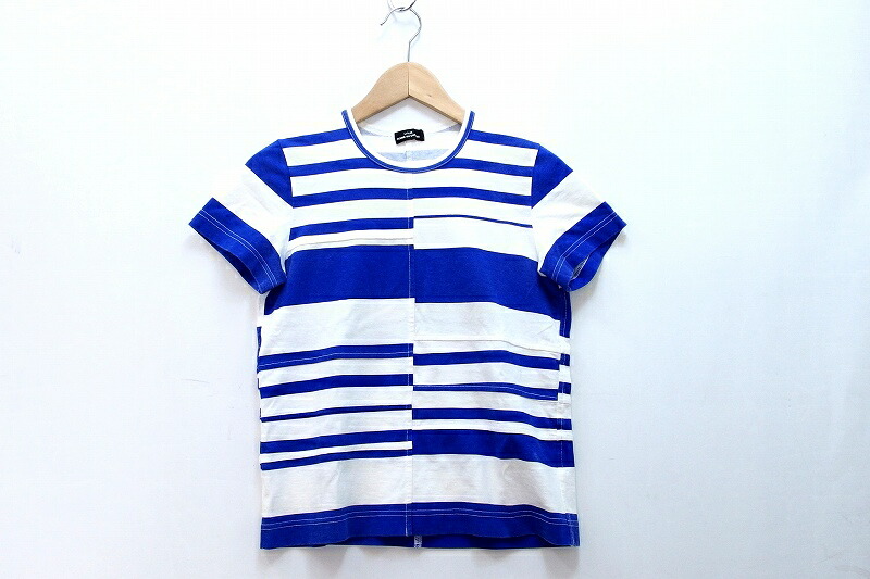 【中古】tricot COMME des GARCONS トリコ コムデギャルソン ボーダー 半袖 Tシャツ カットソー kz5014224878