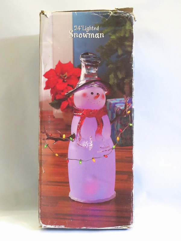 【中古】 Bonhomme de neige レア　スノーマンの置物　クリスマスイルミネーション　海外モノ ok5018226070