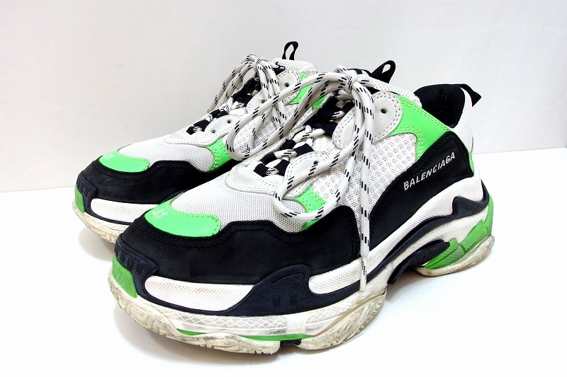 【中古】【TRIPLE S トリプルS】 BALENCIAGA バレンシアガ スニーカー 41 メンズ 27.0ｃｍ 536737 グリーン kz5022227623 12,096円