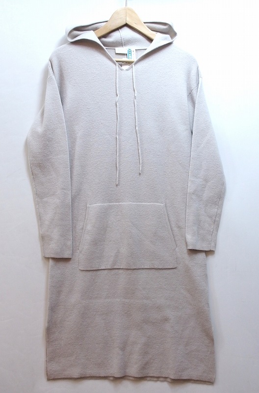 【中古】S Max Mara エスマックスマーラ カシミヤ混　パーカー　フーディニット　ワンピース S kz5022227788