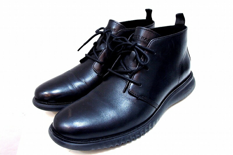 【中古】COLE HAAN コールハーン 2.ゼログランド チャッカ　レザーブーツ 25.0ｃｍ相当 メンズ 7.5M C26198 ok5202229574