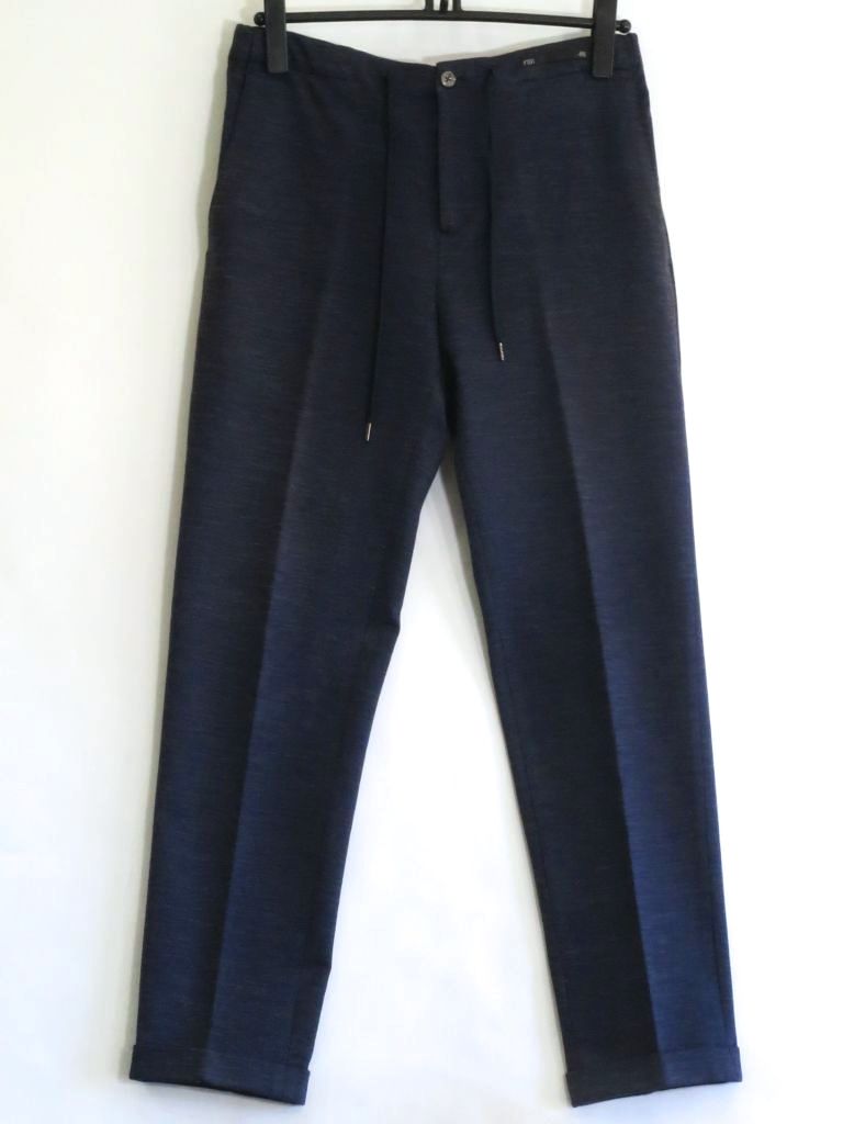 【中古】FLIGHT PREPPY FIT PT01 ピーティーゼロウーノ 360°スーパーストレッチ　ジャージーパンツ メンズ ・46 C0HSFT IW03 杢紺 kz5024229018