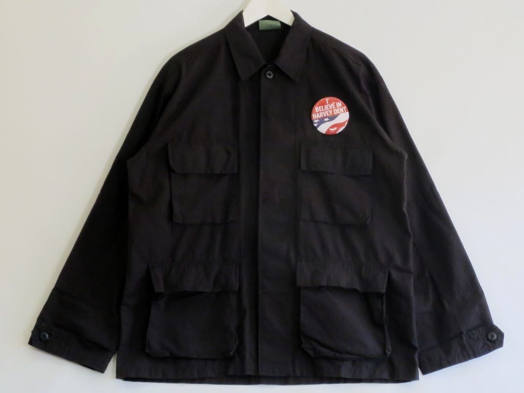 【中古】＜レア＞＜DARK KNIGHT＞ Rothco ロスコ BDUジャケット　ダークナイトコラボ　長袖ワークシャツ コットン　缶バッジ メンズ ・M kz5024229246