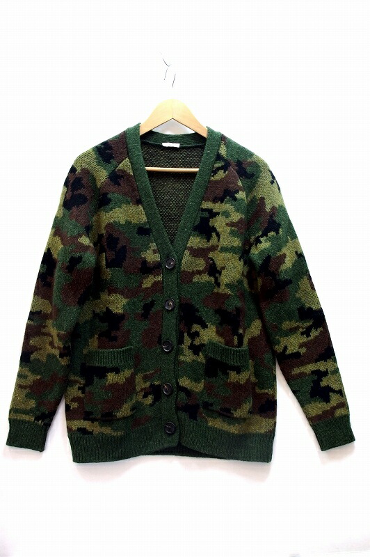 【中古】MIU MIU ミュウ ミュウ  化けの皮柄 編み物ジレー  ・36 MMF162 K4H カーキ緑であること kz5204230329