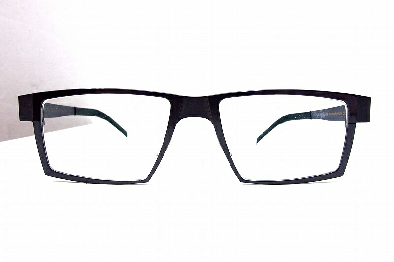 【中古】Titanium Eyewear 【ブラックフィン Blackfin】 チタニウム スクエアフレーム 眼鏡 メガネ BF597 グレー kz5022227577｜BRAND VISION ブランドビジョン