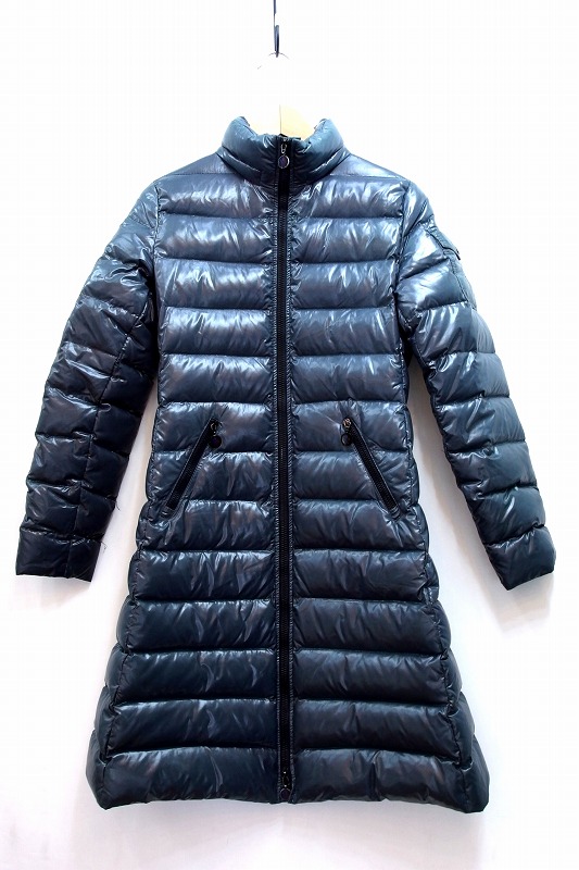 【中古】MONCLER モンクレール モカ MOKA ダウンコート レディース ※フード無 size0 グレー kz5208231860｜BRAND VISION ブランドビジョン
