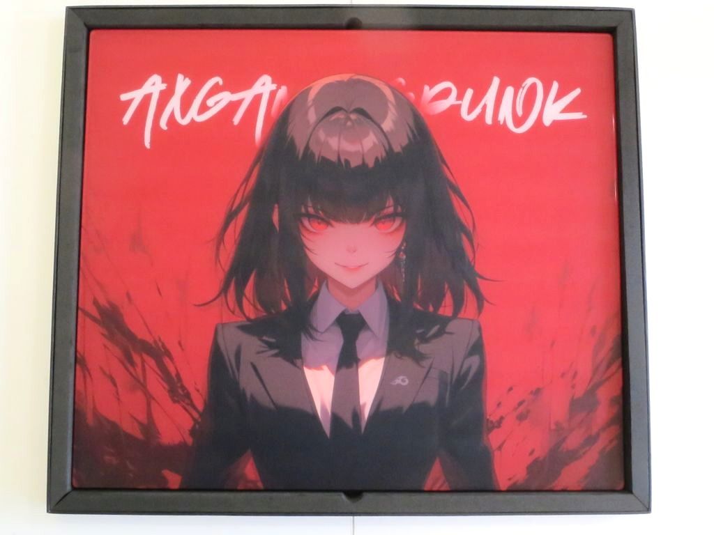 GLASS MOUSE PAD  AXGamingPunkガラスマウスパッド Tai ji V2 Ellie 目論む 赤いこと sy5016225547