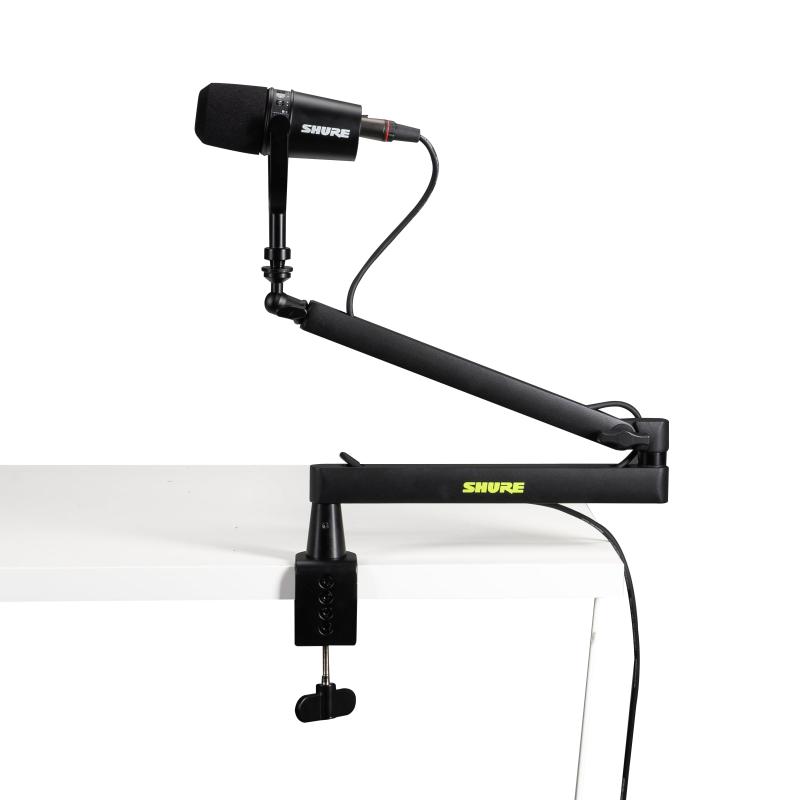 Shure by Gator マイクアームスタンド デスクトップ用 アーム長最大83.8cm 360度回転式土台 SH-BROADCAST2 [音声録音/動画配信/動画撮影/WEB会議] ｜ビジョンストア