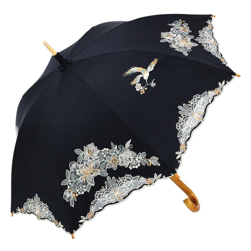 [シノワズリーモダン]日傘 女優日傘 プレミアム 花鳥カットワーク刺繍 長日傘 ショート折りたたみ日傘 ショップチャンネル 完全遮光 遮熱 UVカット かわず張り 涼しい 晴雨兼用傘 カットワ｜ビジョンストア 12,364円