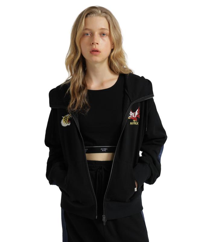 [Avirex] [アヴィレックス] SOUVENIR COLLECTION SATIN SKA COMBI PARKA レディース 783-5231601｜ビジョンストア