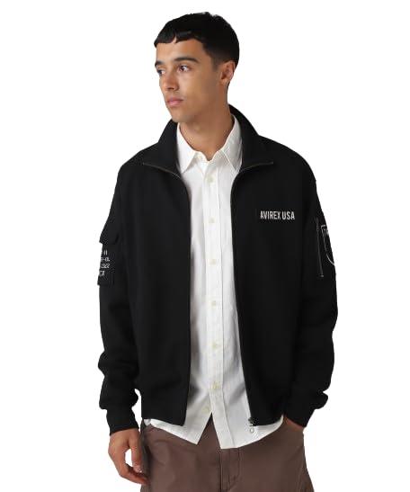 [Avirex] [アヴィレックス] FATIGUE STAND COLLAR ZIPUP SWEAT ファティーグ スタンド カラー ジップアップ スウェット メンズ 783-4930001