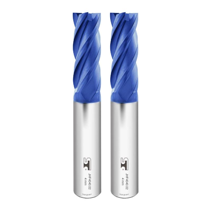 スピードタイガーJHF4枚刃nACoコーティング加工 タングステン鋼 フラットナイフ 超硬エンドミル 硬度HRC65 台湾製 高硬度鋼の切断に適した