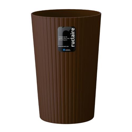 エスコ(Esco) φ225x340mm/10L ﾀﾞｽﾄﾎﾞｯｸｽ(丸型/茶/6個) EA995AA-604