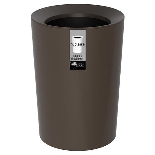 エスコ(Esco) φ222ｘ318mm/6.7L ﾀﾞｽﾄﾎﾞｯｸｽ(丸型/茶/3個) EA995AA-614