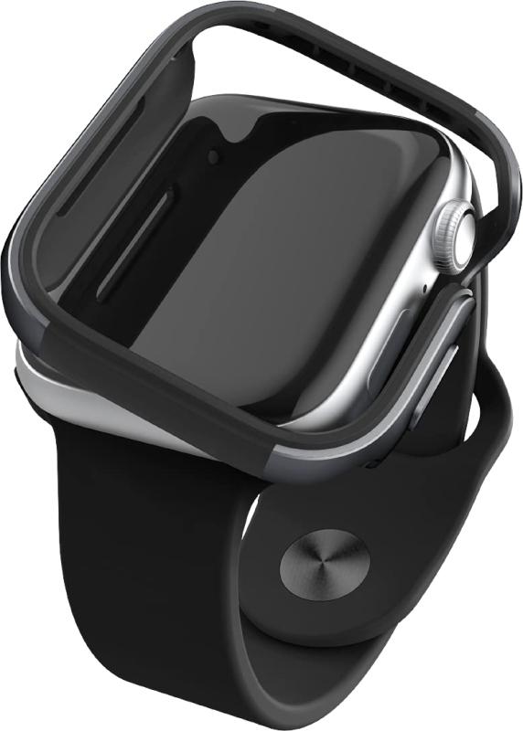 【RAPTIC】 Apple Watch 44mm SE/Series 6/5/4 対応 ケース 耐衝撃 アルミ × TPU 2重構造 衝撃吸収 薄型 スリム カバー アップルウォッチ 44mm 対応 Edge