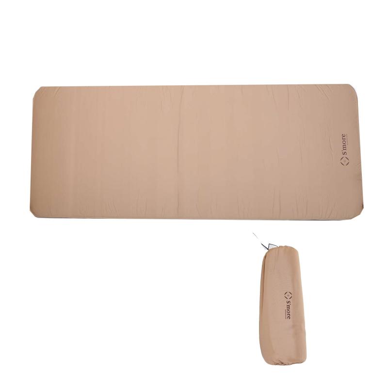 S'more(スモア) OYASUMI MAT キャンプ マット シングル 折りたたみ アウトドア 10cm 極厚 持ち運び 収納袋付き 滑らか肌触り|ビジョンストア
