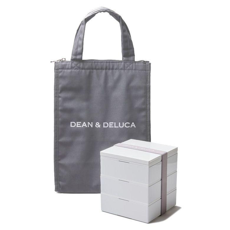DEAN & DELUCA(ディーンアンドデルーカ) 三段重小とクーラーバッググレーMサイズセット