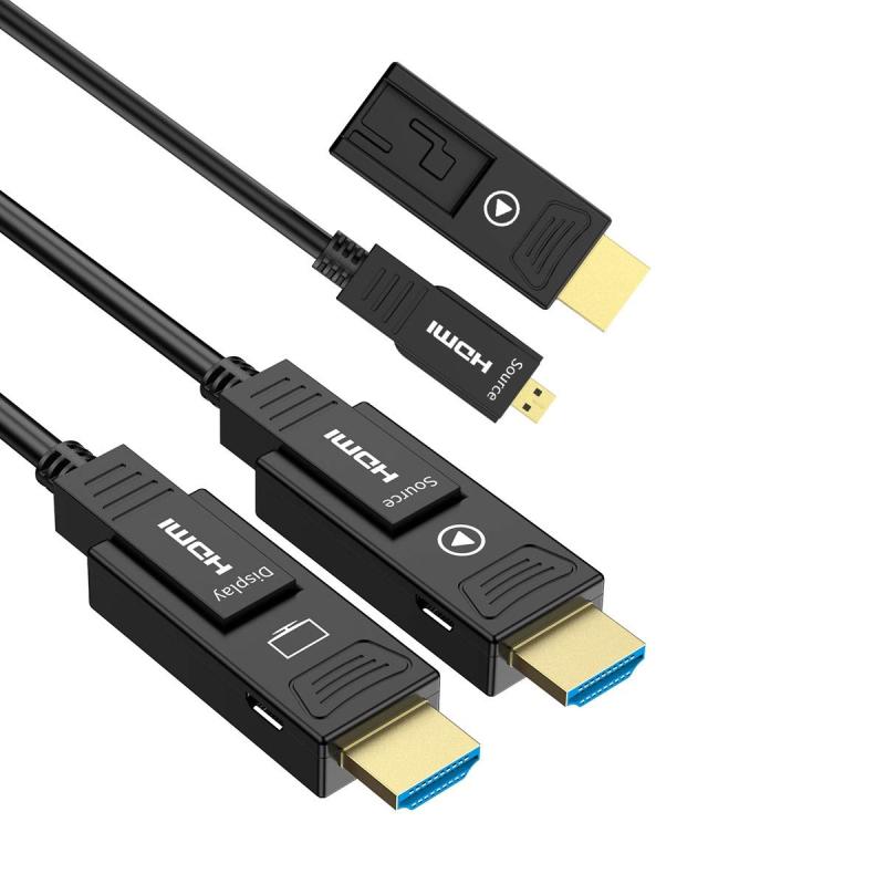 光ファイバー HDMI ケーブル, UGOMI ファイバーHDMI 4K60Hz 光速 HDMI2.0b サポート18Gbps, ARC, Dolby Vision, 3D, HDCP2.2, HDR10, CEC/EDID, 4:4:4 任天堂, Ap 8,915円