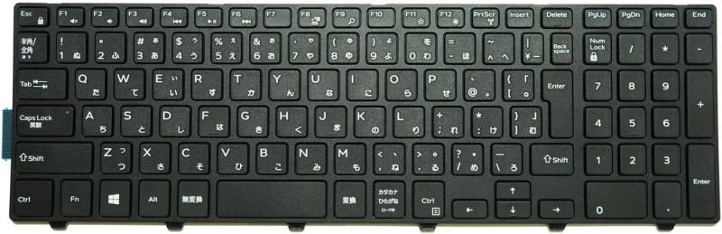 WJZX(忠興部品です)(修理交換用) 適用する DELL Inspiron 15-3000 15-5000 15-7000 17-5000 / Vostro 15 3000 （3546/3549/3558/3559）シリーズ 用日本語キーボード