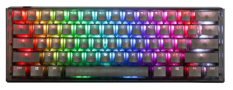 Ducky Channel Ducky One 3 Mini Aura せつ然たる黒いこと 60 Percent熱っぽい切りかえる RGB LED ダブル打つこと PBT 機械的鍵盤 Kailh Jellyfish Linear