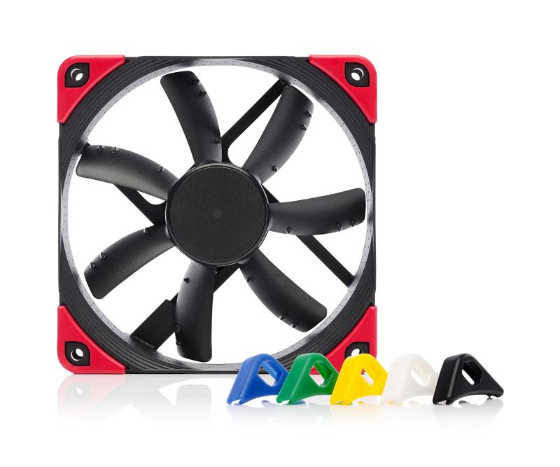 Noctua NF-S12A PWM chromax.black.swap, プレミアム 静音 ファン, 4-Pin接続 (120mm, ブラック)