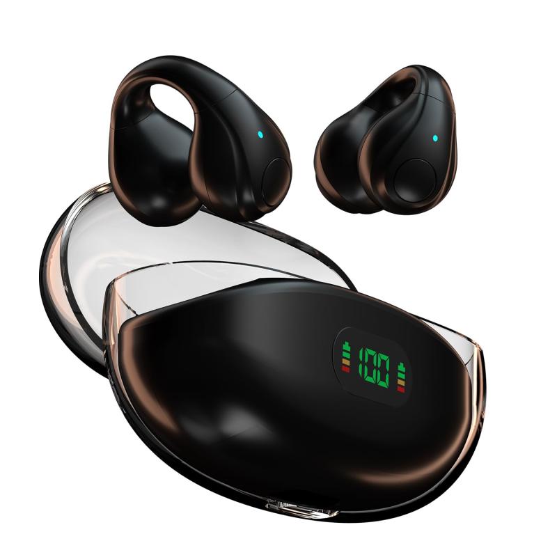 イヤホン bluetooth ワイヤレスイヤホン 【2025進化 骨伝導の革新 イヤーカフイヤホン】 最先端Bluetooth5.4技術 オープンイヤーイヤホン 耳挟み型 60時間再生 通話ノイズキャンセリング Hi-Fi音質 A|ビジョンストア