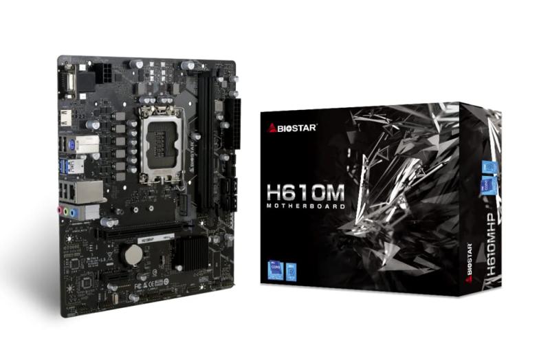 BIOSTAR Intel H610心付け書き割り積み上げるMicroATX母ちゃんゲーム盤 PCIe 4.0相応う、HDMI・D-Sub 15pin積み上げる [ H610MHP ]