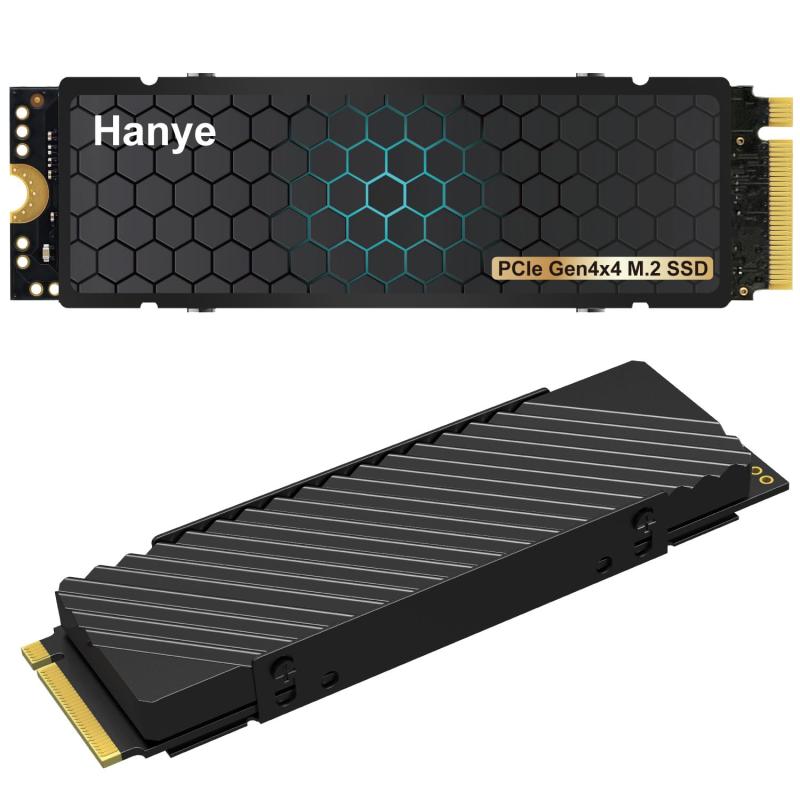 Hanye SSD PCIe Gen4x4 M.2 NVMe 2280 ヒートシンク積み上げる なおなお書き5動くこと突きとめる済み HE70 置き目品