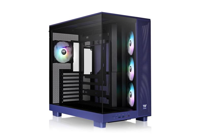 Thermaltake View 380 XL TG ARGB Black 120粍 ARGB気違い 4基積み上げる ピラー受け答え 真っただ中円柱 ATX パソコン入れもの 黒いこと